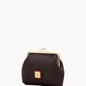 Dooney and Bourke Pebble Grain Leather Kisslock Coin Purse (NEW)